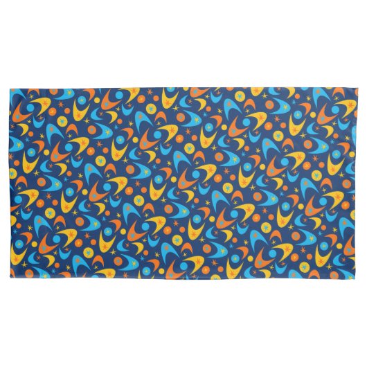 Retro Boomerangs Kissenbezug (Vorderseite)