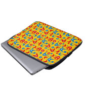 Retro Boomerangs Laptopschutzhülle (Vorne Knopf)