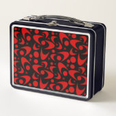 Retro Boomerangs Metal Lunch Box (Vorderseite)