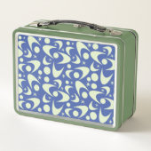 Retro Boomerangs Metal Lunch Box (Rückseite)