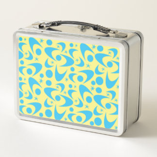 Retro Boomerangs Metal Lunch Box