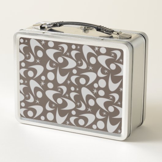 Retro Boomerangs Metal Lunch Box (Rückseite)