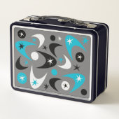 Retro Boomerangs Metall Brotdose (Rückseite)