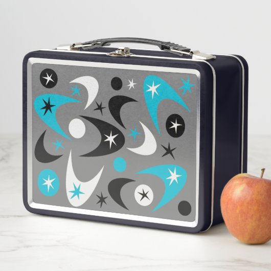 Retro Boomerangs Metall Brotdose (Beispiel)