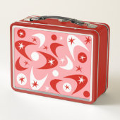 Retro Boomerangs Metall Brotdose (Rückseite)