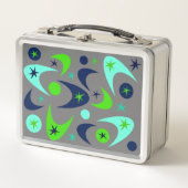 Retro Boomerangs Metall Brotdose (Vorderseite)