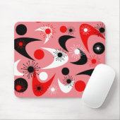 Retro Boomerangs Mousepad (Mit Mouse)