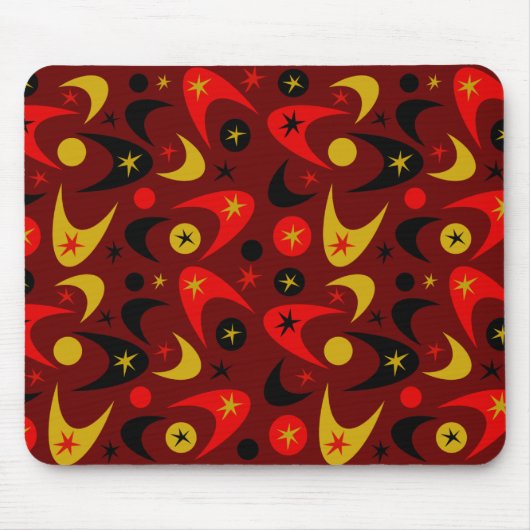 Retro Boomerangs Mousepad (Vorne)