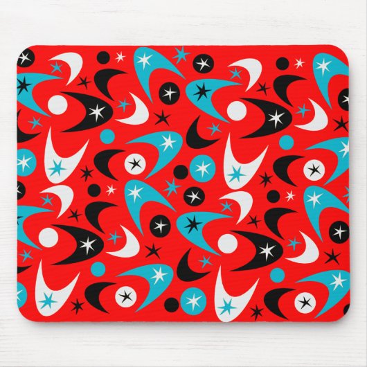 Retro Boomerangs Mousepad (Vorne)