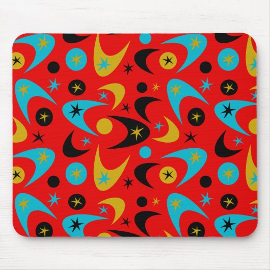 Retro Boomerangs Mousepad (Vorne)