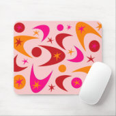 Retro Boomerangs Mousepad (Mit Mouse)