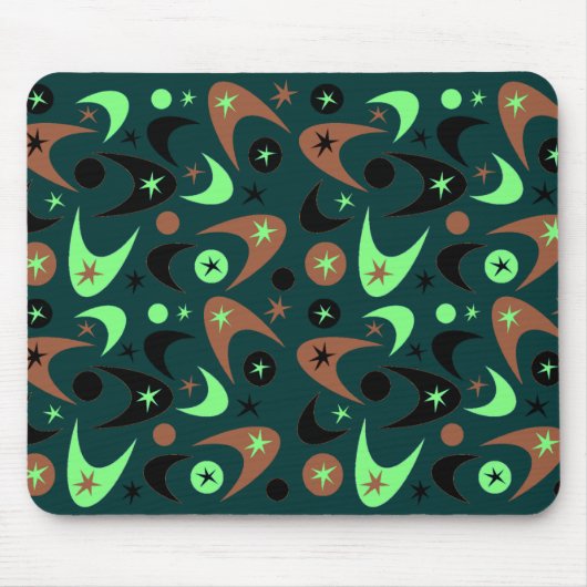 Retro Boomerangs Mousepad (Vorne)