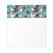 Retro Boomerangs Notizblock (Vorderseite)