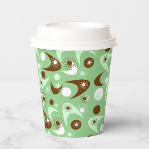 Retro Boomerangs Papierkästen Pappbecher