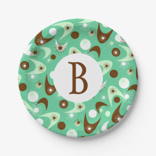 Retro Boomerangs Pappteller