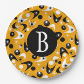 Retro Boomerangs Pappteller (Vorderseite)