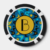 Retro Boomerangs Pokerchips (Rückseite)
