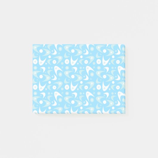 Retro Boomerangs Post-it Klebezettel (Vorderseite)