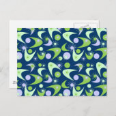 Retro Boomerangs Postkarte (Vorne/Hinten)