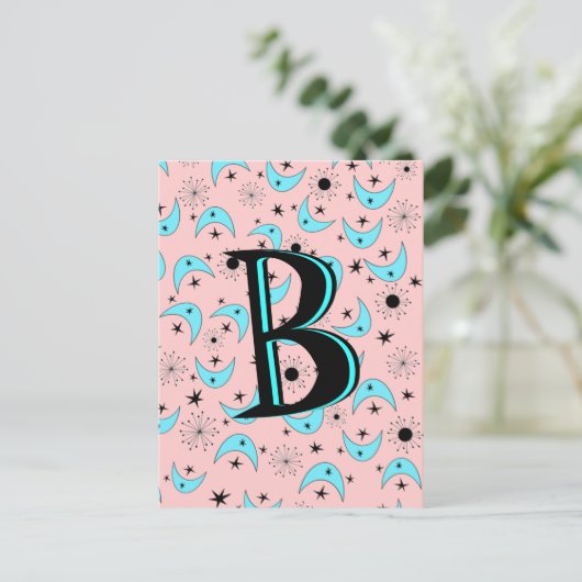 Retro Boomerangs Postkarte (Stehend Vorderseite)