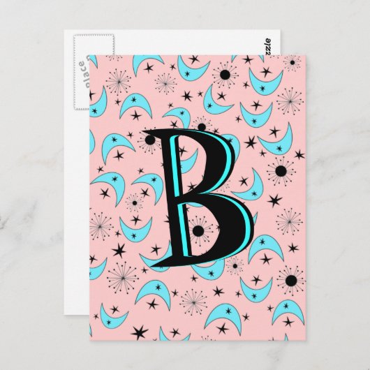 Retro Boomerangs Postkarte (Vorne/Hinten)