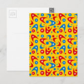 Retro Boomerangs Postkarte (Vorne/Hinten)