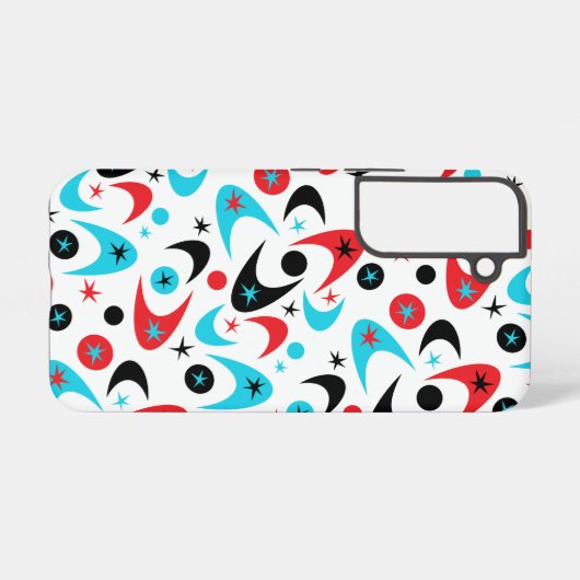 Retro Boomerangs Samsung Galaxy Hülle (Rückseite (Horizontal))