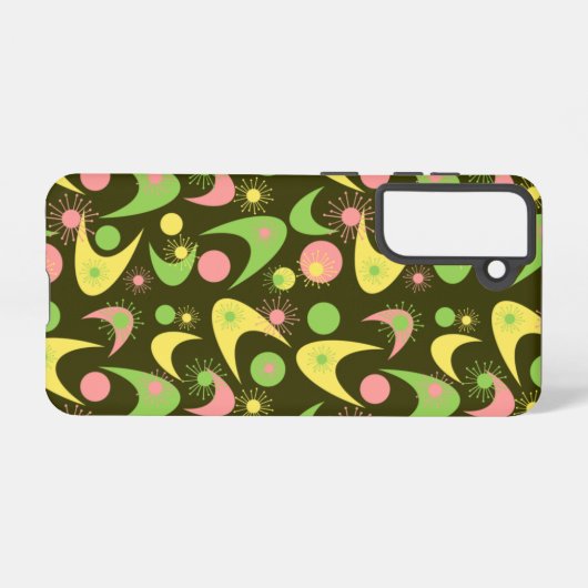 Retro Boomerangs Samsung Galaxy Hülle (Rückseite (Horizontal))