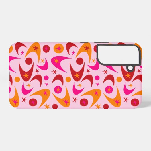 Retro Boomerangs Samsung Galaxy Hülle (Rückseite (Horizontal))