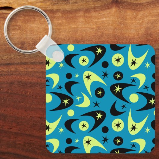 Retro Boomerangs Schlüsselanhänger (Vorderseite)