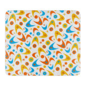 Retro Boomerangs Schneidebrett (Vorderseite)