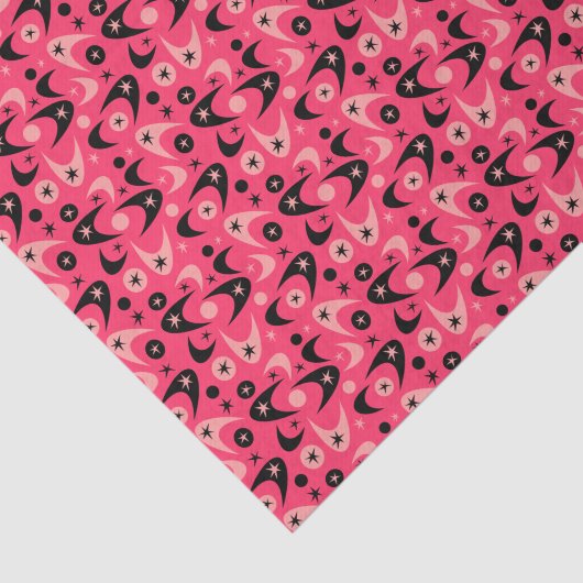 Retro Boomerangs Seidenpapier (Ausschnitt)