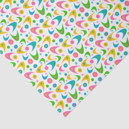 Retro Boomerangs Seidenpapier (Ausschnitt)