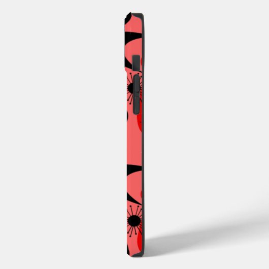 Retro Boomerangs & Sternexplosionen Case-Mate iPhone Hülle (Rückseite / Links)