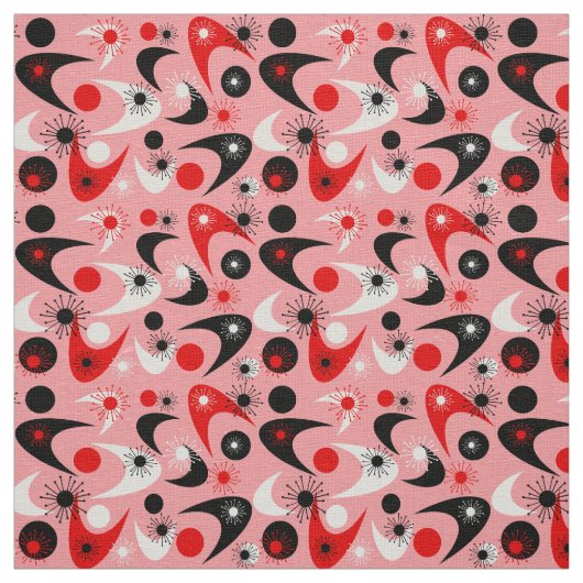 Retro Boomerangs Stoff (Muster)