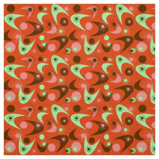 Retro Boomerangs Stoff (Muster)