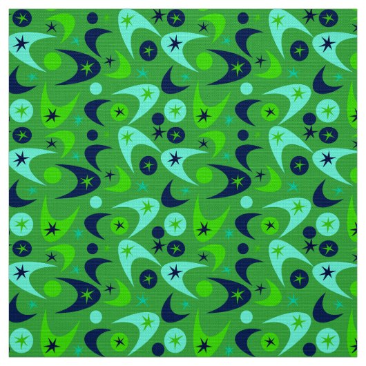 Retro Boomerangs Stoff (Muster)