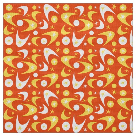 Retro Boomerangs Stoff (Muster)