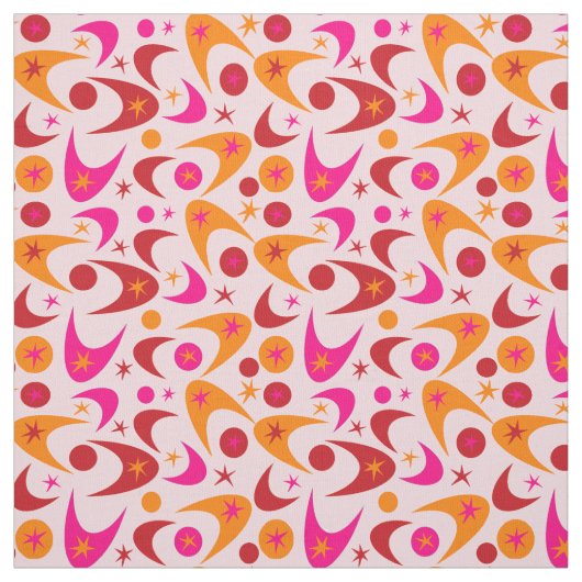 Retro Boomerangs Stoff (Muster)