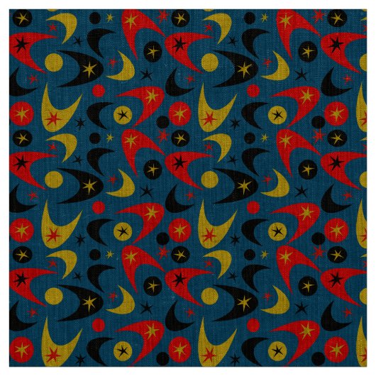 Retro-Boomerangs Stoff (Muster)