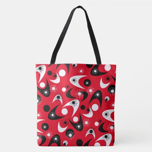 Retro Boomerangs Tasche (Vorderseite)