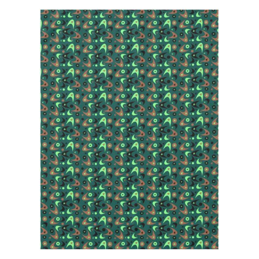 Retro Boomerangs Tischdecke (Vorderseite)