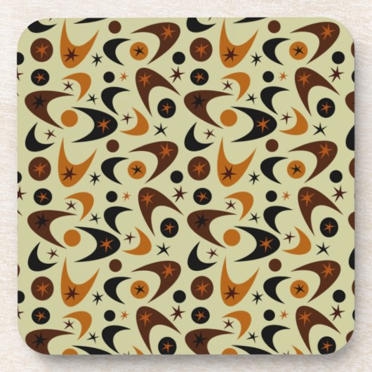 Retro Boomerangs Untersetzer (Vorderseite)