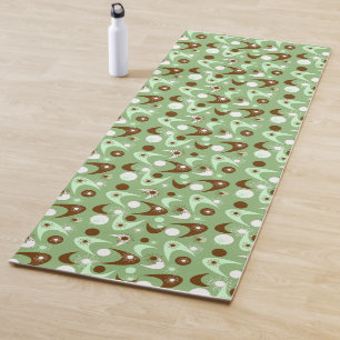 Retro-Boomerangs Yogamatte