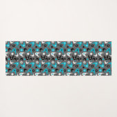 Retro Boomerangs Yogamatte (Rückseite (Horizontal))