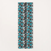 Retro Boomerangs Yogamatte (Vorderseite)