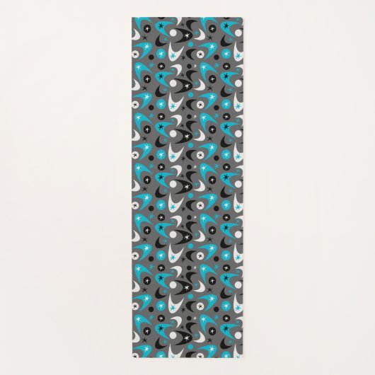 Retro Boomerangs Yogamatte (Vorderseite)