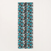 Retro Boomerangs Yogamatte (Rückseite)