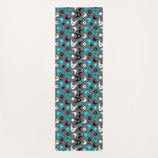 Retro Boomerangs Yogamatte (Rückseite)