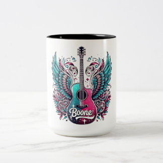 Retro Boone Personalisiert Vorname Boone Men Wome Zweifarbige Tasse